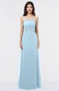 ColsBM Elena Ice Blue Elegant A-line Strapless Criss-cross Straps Floor Length Appliques Bridesmaid Dresses