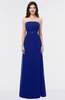 ColsBM Elena Nautical Blue Elegant A-line Strapless Criss-cross Straps Floor Length Appliques Bridesmaid Dresses