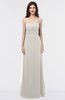 ColsBM Elena Off White Elegant A-line Strapless Criss-cross Straps Floor Length Appliques Bridesmaid Dresses