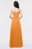 ColsBM Elena Orange Elegant A-line Strapless Criss-cross Straps Floor Length Appliques Bridesmaid Dresses
