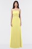 ColsBM Elena Pastel Yellow Elegant A-line Strapless Criss-cross Straps Floor Length Appliques Bridesmaid Dresses