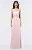 ColsBM Elena Petal Pink Elegant A-line Strapless Criss-cross Straps Floor Length Appliques Bridesmaid Dresses