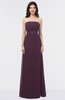 ColsBM Elena Plum Elegant A-line Strapless Criss-cross Straps Floor Length Appliques Bridesmaid Dresses