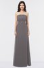 ColsBM Elena Ridge Grey Elegant A-line Strapless Criss-cross Straps Floor Length Appliques Bridesmaid Dresses