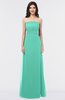 ColsBM Elena Seafoam Green Elegant A-line Strapless Criss-cross Straps Floor Length Appliques Bridesmaid Dresses