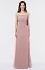 ColsBM Elena Silver Pink Elegant A-line Strapless Criss-cross Straps Floor Length Appliques Bridesmaid Dresses