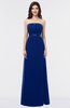 ColsBM Elena Sodalite Blue Elegant A-line Strapless Criss-cross Straps Floor Length Appliques Bridesmaid Dresses
