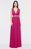 ColsBM Imani Beetroot Purple Elegant A-line Sleeveless Zip up Appliques Bridesmaid Dresses