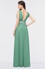 ColsBM Imani Beryl Green Elegant A-line Sleeveless Zip up Appliques Bridesmaid Dresses