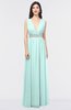 ColsBM Imani Blue Glass Elegant A-line Sleeveless Zip up Appliques Bridesmaid Dresses