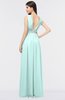 ColsBM Imani Blue Glass Elegant A-line Sleeveless Zip up Appliques Bridesmaid Dresses