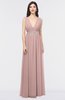 ColsBM Imani Blush Pink Elegant A-line Sleeveless Zip up Appliques Bridesmaid Dresses