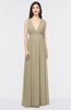 ColsBM Imani Candied Ginger Elegant A-line Sleeveless Zip up Appliques Bridesmaid Dresses