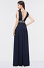 ColsBM Imani Dark Sapphire Elegant A-line Sleeveless Zip up Appliques Bridesmaid Dresses