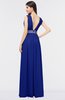 ColsBM Imani Electric Blue Elegant A-line Sleeveless Zip up Appliques Bridesmaid Dresses