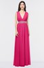 ColsBM Imani Fuschia Elegant A-line Sleeveless Zip up Appliques Bridesmaid Dresses