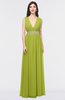 ColsBM Imani Green Oasis Elegant A-line Sleeveless Zip up Appliques Bridesmaid Dresses