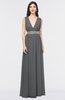 ColsBM Imani Grey Elegant A-line Sleeveless Zip up Appliques Bridesmaid Dresses