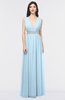 ColsBM Imani Ice Blue Elegant A-line Sleeveless Zip up Appliques Bridesmaid Dresses