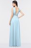 ColsBM Imani Ice Blue Elegant A-line Sleeveless Zip up Appliques Bridesmaid Dresses