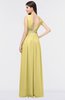 ColsBM Imani Misted Yellow Elegant A-line Sleeveless Zip up Appliques Bridesmaid Dresses