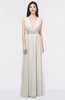 ColsBM Imani Off White Elegant A-line Sleeveless Zip up Appliques Bridesmaid Dresses