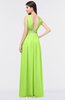 ColsBM Imani Sharp Green Elegant A-line Sleeveless Zip up Appliques Bridesmaid Dresses