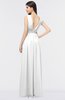ColsBM Imani White Elegant A-line Sleeveless Zip up Appliques Bridesmaid Dresses