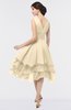 ColsBM Grace Angora Elegant V-neck Sleeveless Zip up Ruching Bridesmaid Dresses