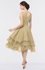 ColsBM Grace Curds & Whey Elegant V-neck Sleeveless Zip up Ruching Bridesmaid Dresses