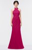 ColsBM Miranda Beetroot Purple Antique Halter Sleeveless Zip up Floor Length Bridesmaid Dresses