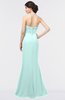 ColsBM Miranda Blue Glass Antique Halter Sleeveless Zip up Floor Length Bridesmaid Dresses