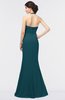 ColsBM Miranda Blue Green Antique Halter Sleeveless Zip up Floor Length Bridesmaid Dresses