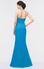 ColsBM Miranda Cornflower Blue Antique Halter Sleeveless Zip up Floor Length Bridesmaid Dresses