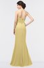 ColsBM Miranda Gold Antique Halter Sleeveless Zip up Floor Length Bridesmaid Dresses