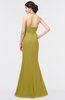 ColsBM Miranda Golden Olive Antique Halter Sleeveless Zip up Floor Length Bridesmaid Dresses