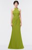 ColsBM Miranda Green Oasis Antique Halter Sleeveless Zip up Floor Length Bridesmaid Dresses