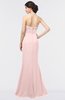 ColsBM Miranda Pastel Pink Antique Halter Sleeveless Zip up Floor Length Bridesmaid Dresses