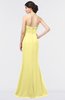 ColsBM Miranda Pastel Yellow Antique Halter Sleeveless Zip up Floor Length Bridesmaid Dresses