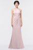 ColsBM Miranda Petal Pink Antique Halter Sleeveless Zip up Floor Length Bridesmaid Dresses