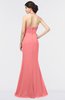 ColsBM Miranda Shell Pink Antique Halter Sleeveless Zip up Floor Length Bridesmaid Dresses