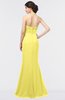 ColsBM Miranda Yellow Iris Antique Halter Sleeveless Zip up Floor Length Bridesmaid Dresses