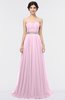 ColsBM Zahra Baby Pink Elegant A-line Strapless Sleeveless Half Backless Bridesmaid Dresses