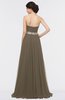 ColsBM Zahra Carafe Brown Elegant A-line Strapless Sleeveless Half Backless Bridesmaid Dresses