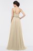 ColsBM Zahra Champagne Elegant A-line Strapless Sleeveless Half Backless Bridesmaid Dresses