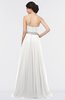 ColsBM Zahra Cloud White Elegant A-line Strapless Sleeveless Half Backless Bridesmaid Dresses