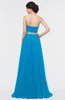 ColsBM Zahra Cornflower Blue Elegant A-line Strapless Sleeveless Half Backless Bridesmaid Dresses