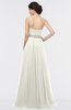 ColsBM Zahra Cream Elegant A-line Strapless Sleeveless Half Backless Bridesmaid Dresses