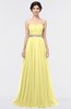 ColsBM Zahra Daffodil Elegant A-line Strapless Sleeveless Half Backless Bridesmaid Dresses