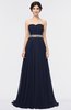 ColsBM Zahra Dark Sapphire Elegant A-line Strapless Sleeveless Half Backless Bridesmaid Dresses